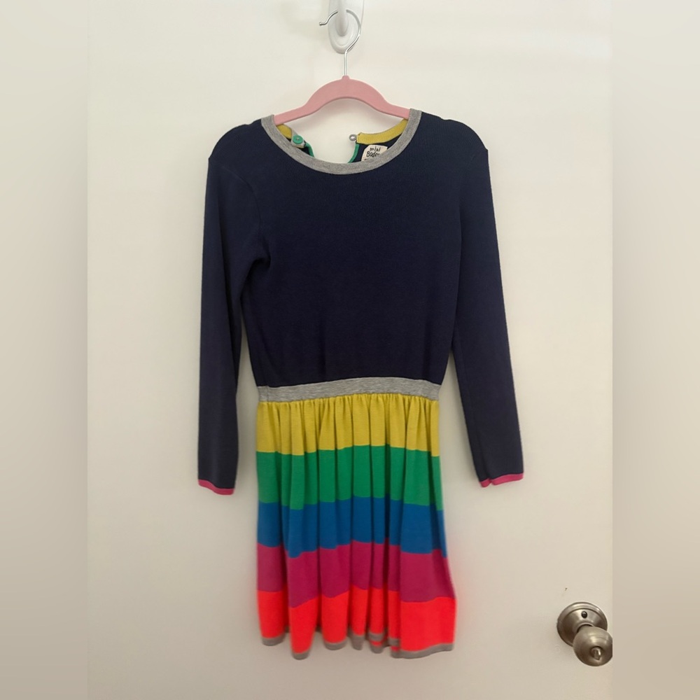 Mini Boden Rainbow Sweater Dress